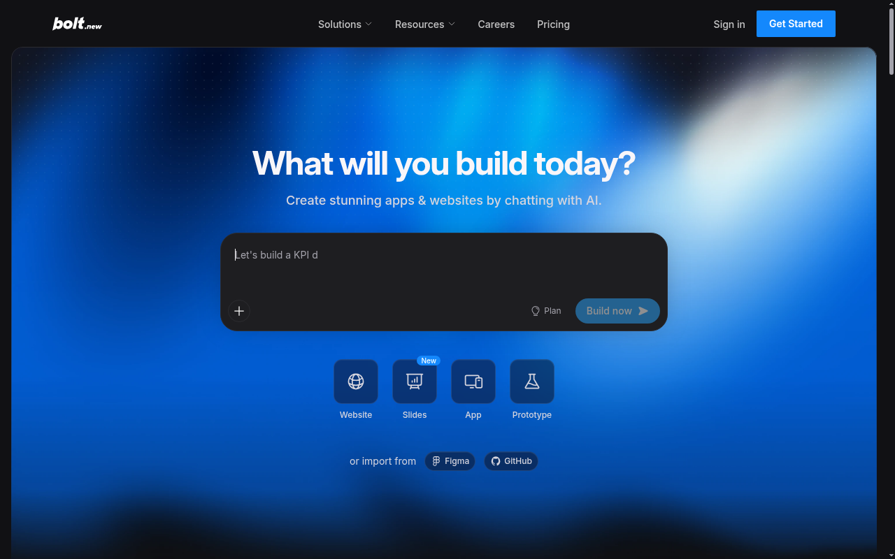 Bolt.new website