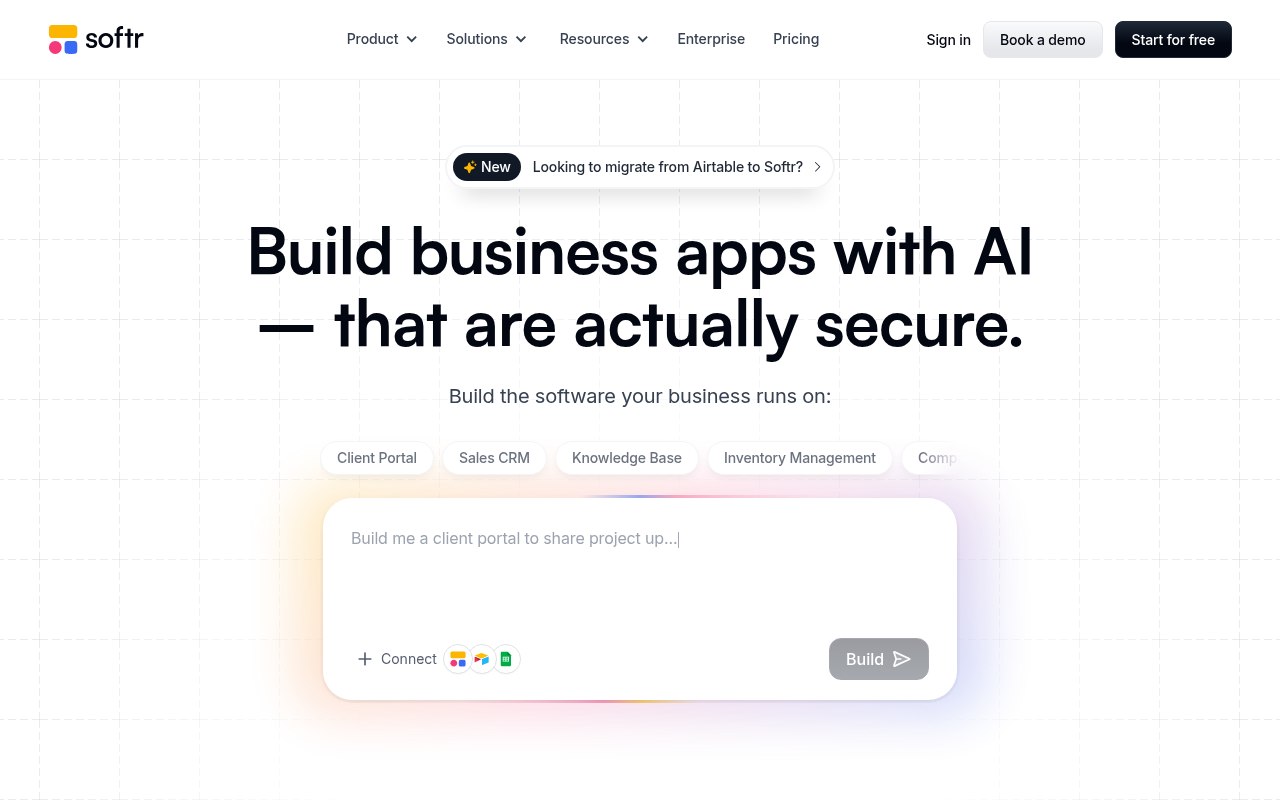 Softr website