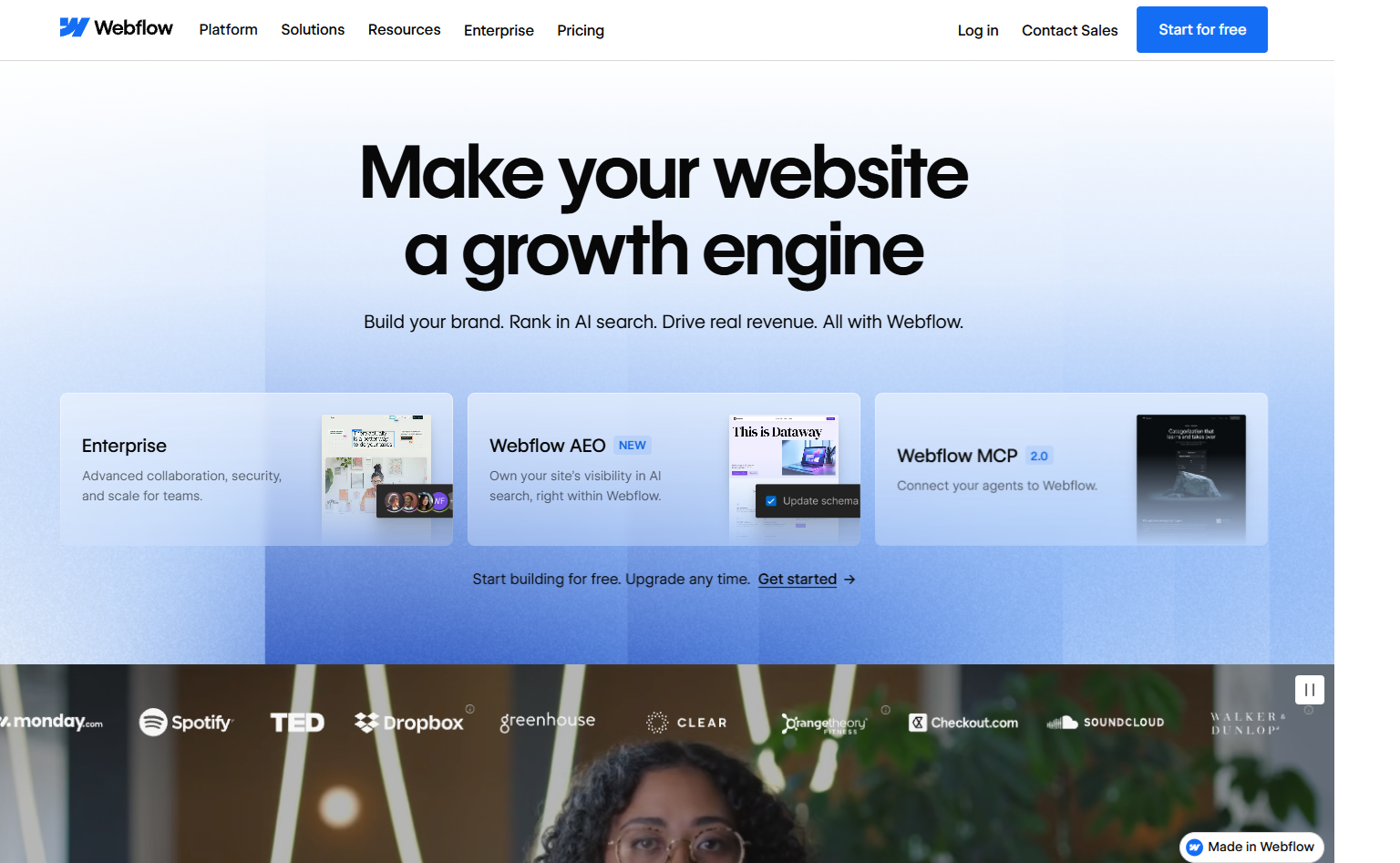 Webflow website