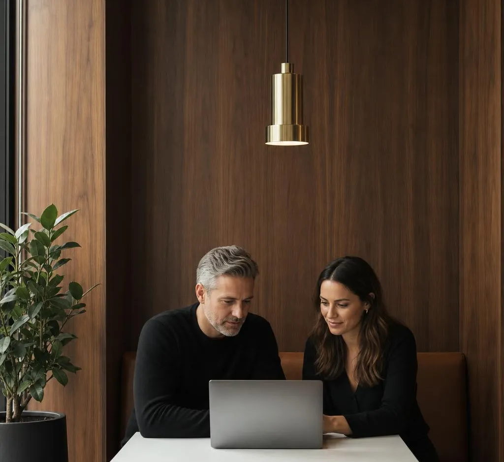 Sales manager and account executive reviewing the pipeline together